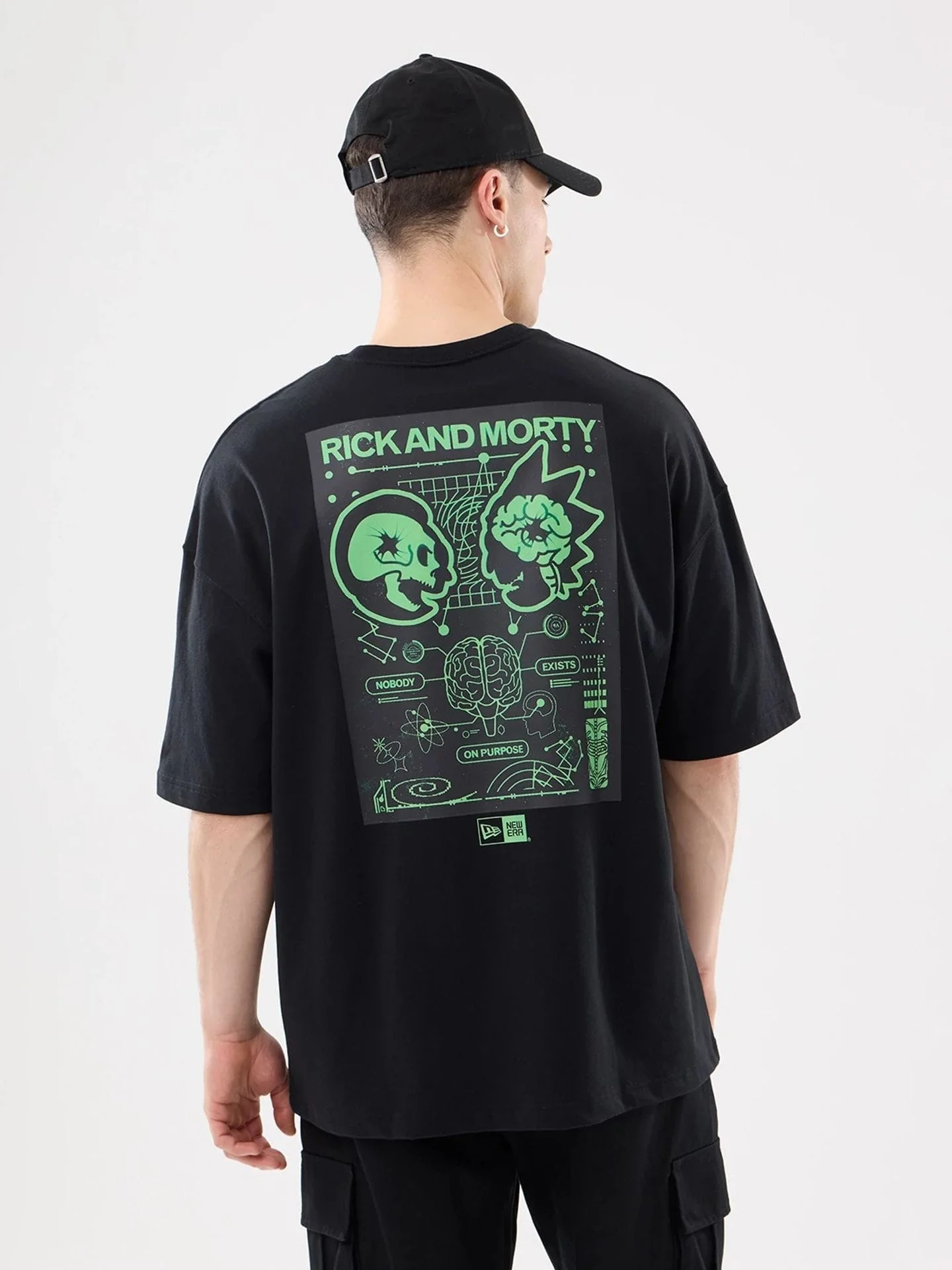 NEW ERA Áo Thun Ngắn Tay Nam Rick And Morty