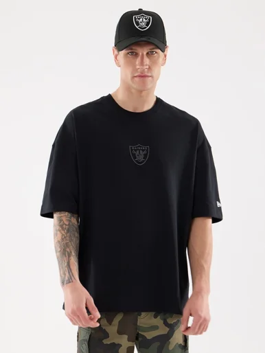 NEW ERA Áo Thun Ngắn Tay Nam Las Vegas Raiders