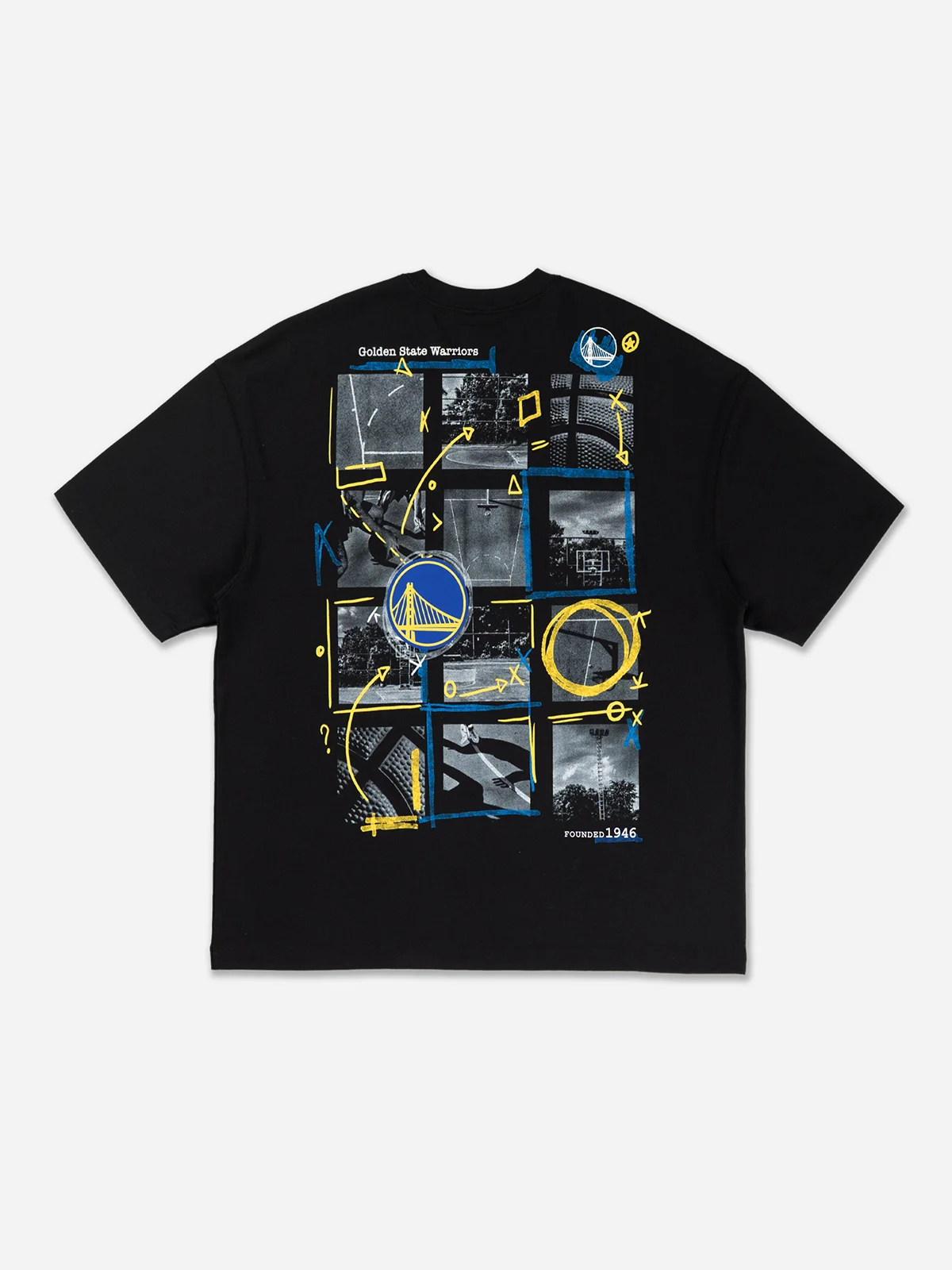 NEW ERA Áo Thun Ngắn Tay Nam Golden State Warrior