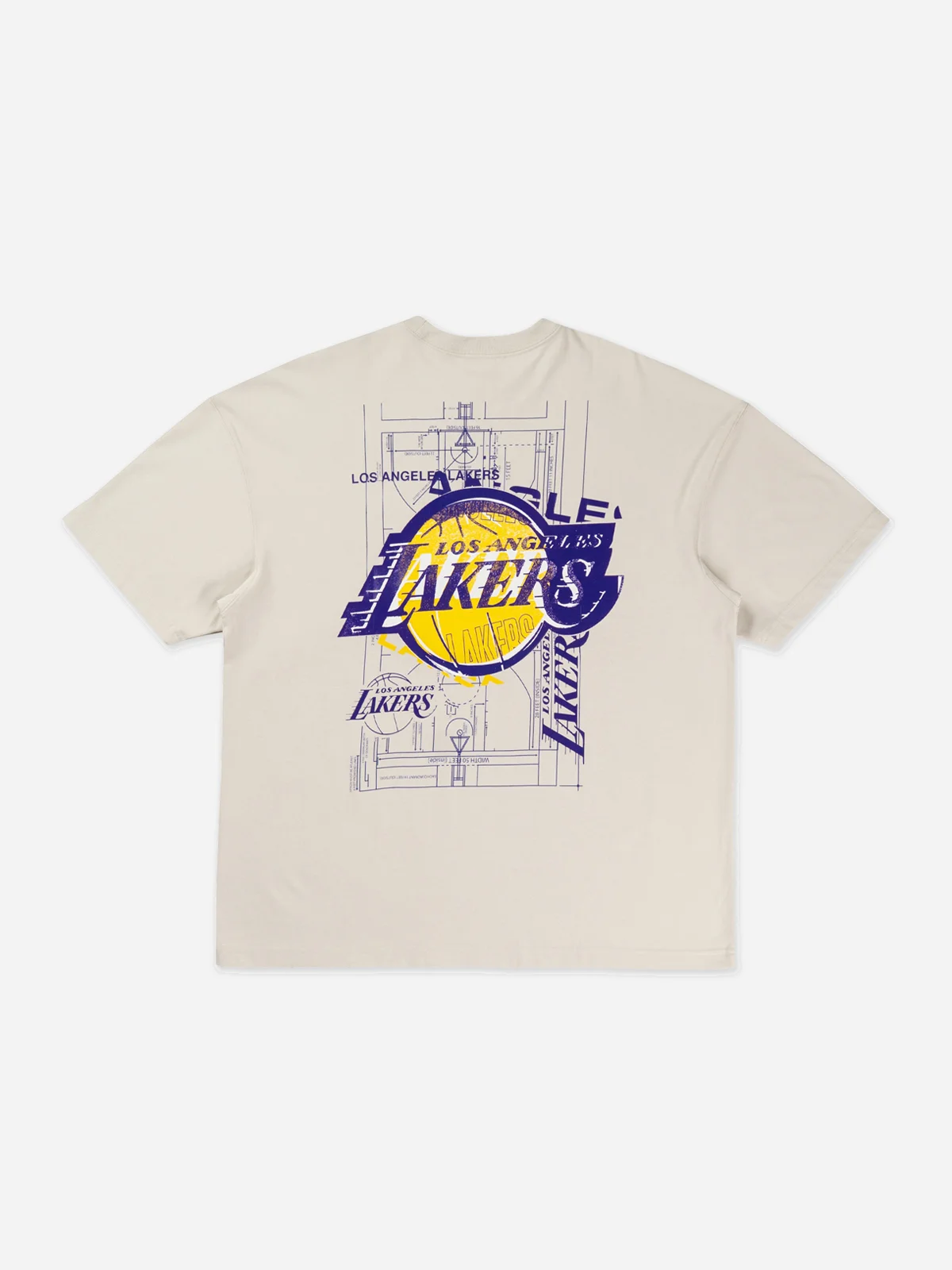NEW ERA Áo Thun Ngắn Tay Nam Los Angeles Lakers