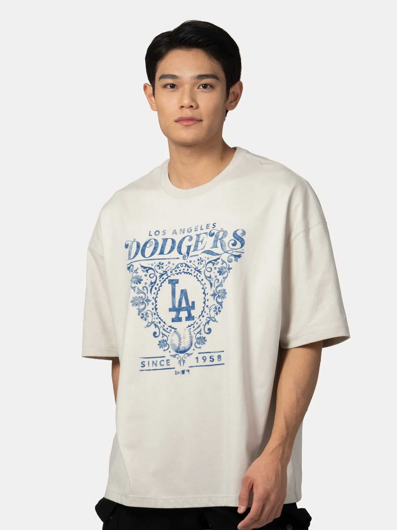 NEW ERA Áo Thun Ngắn Tay Nam Los Angeles Dodgers