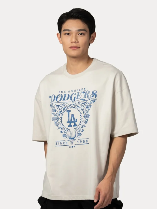 NEW ERA Áo Thun Ngắn Tay Nam Los Angeles Dodgers