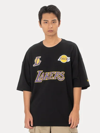 NEW ERA Áo Thun Ngắn Tay Nam Los Angeles Lakers