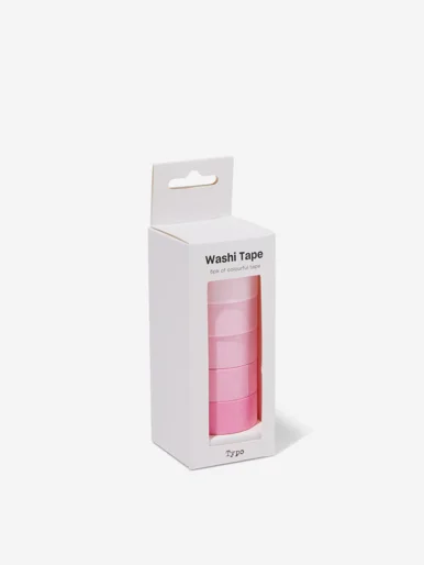 TYPO Bộ 5 Băng Keo Washi - Washi Tape 5Pk