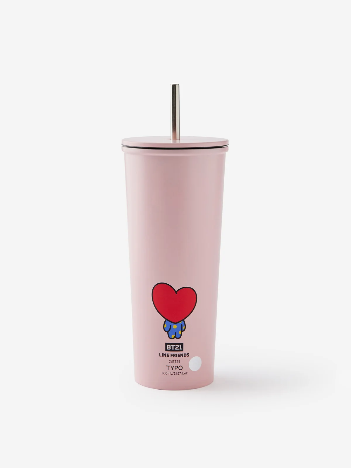 TYPO Ly Giữ Nhiệt Ống Hút 650ML - Collab Metal Smoothie Cup 650ML