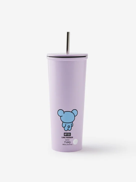 TYPO Ly Giữ Nhiệt Ống Hút 650ML - Collab Metal Smoothie Cup 650ML