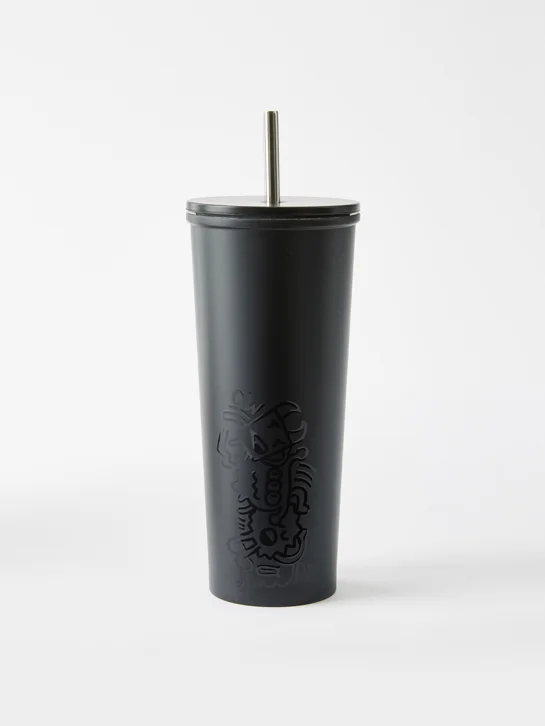 TYPO Ly Nước Có Ống Hút 650 ML- Collab Metal Smoothie Cup