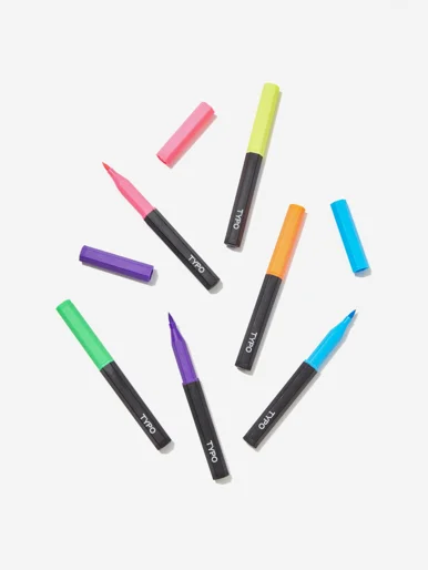 TYPO Bộ Bút Màu - Hexe Brush Markers 6Pk