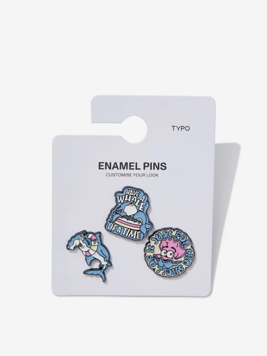 TYPO Huy Hiệu Cài Áo -Enamel Pins 3Pack