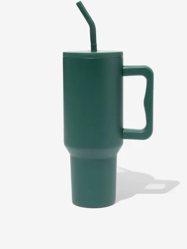 TYPO Ly Giữ Nhiệt Bằng Thép Không Gỉ, Có Nắp Đậy Kèm Ống Hút-The Traveller Oversized Metal
