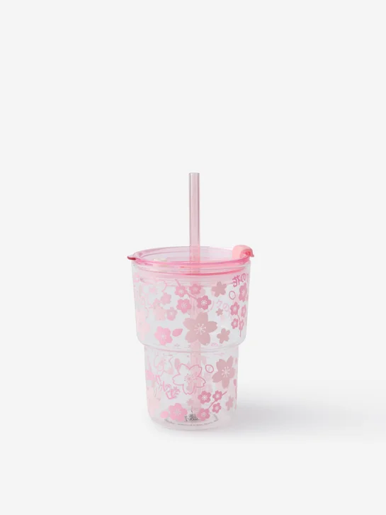 TYPO Ly Thủy Tinh Có Nắp 380ml - Love A Latte Glass Tumbler 380ml