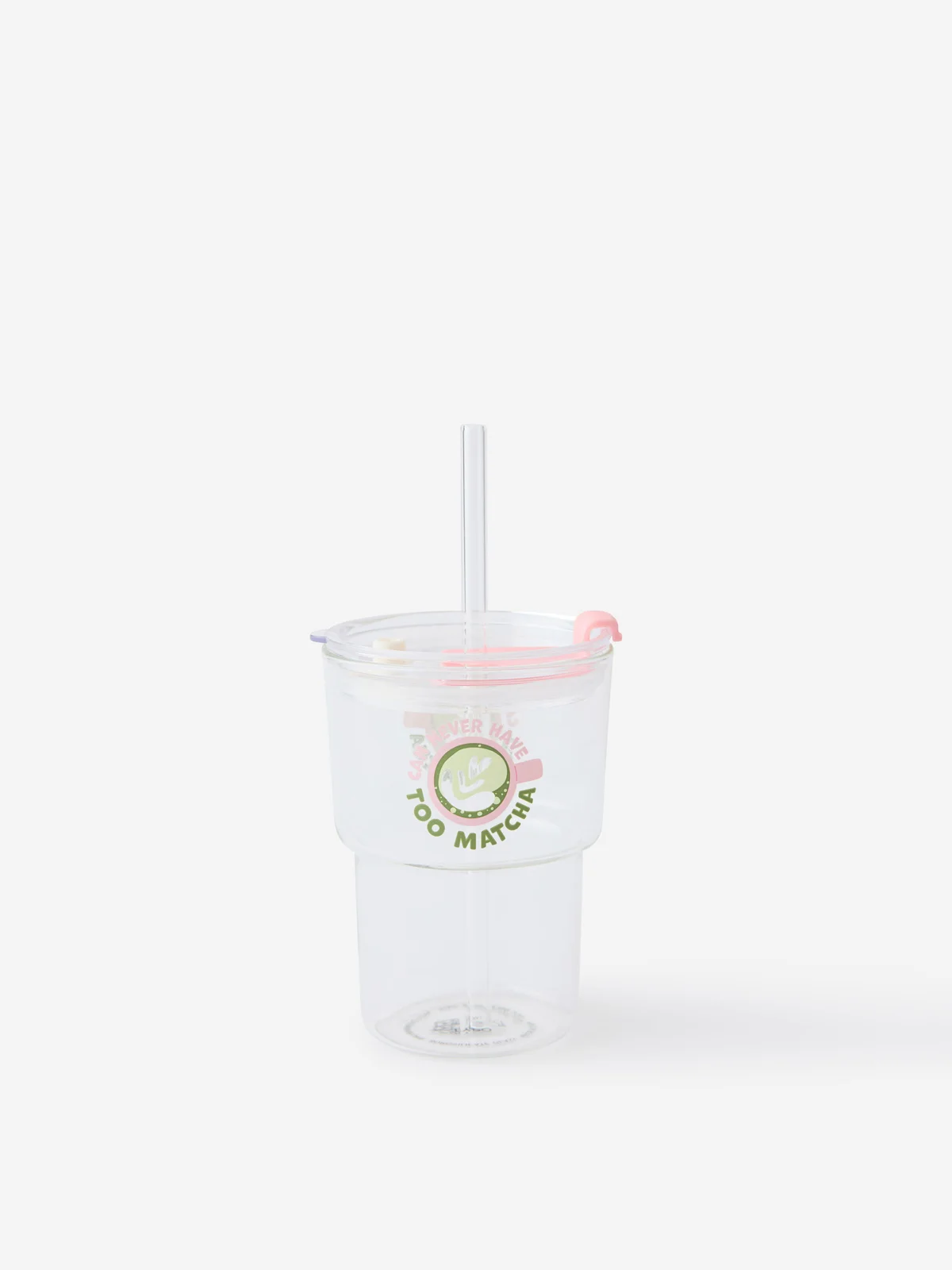 TYPO Ly Thủy Tinh Có Nắp 380ml - Love A Latte Glass Tumbler 380ml