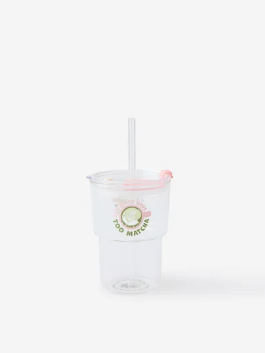 TYPO Ly Thủy Tinh Có Nắp 380ml - Love A Latte Glass Tumbler 380ml