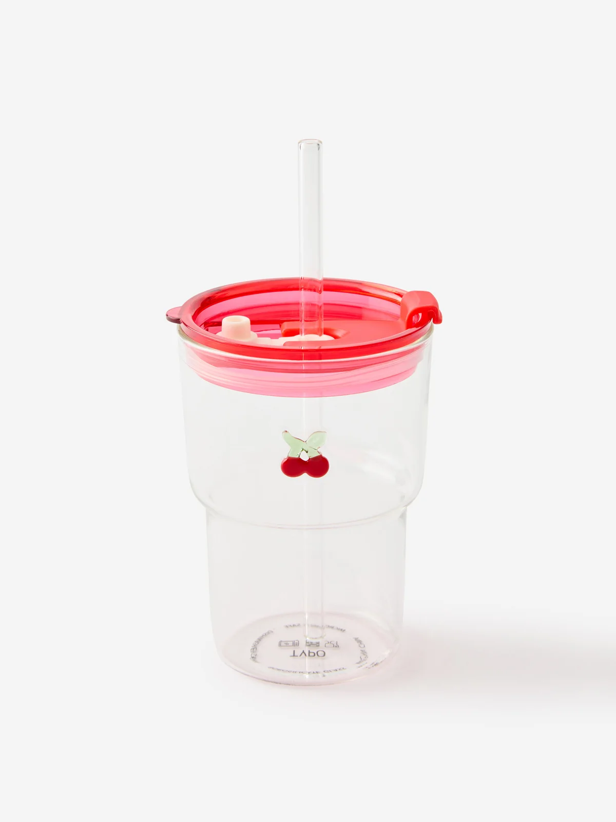 TYPO Ly Thủy Tinh Có Nắp 380ml - Love A Latte Glass Tumbler 380ml