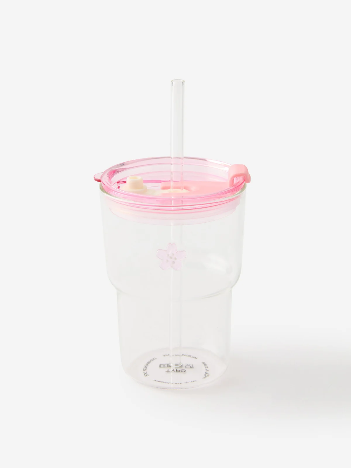 TYPO Ly Thủy Tinh Có Nắp 380ml - Love A Latte Glass Tumbler 380ml