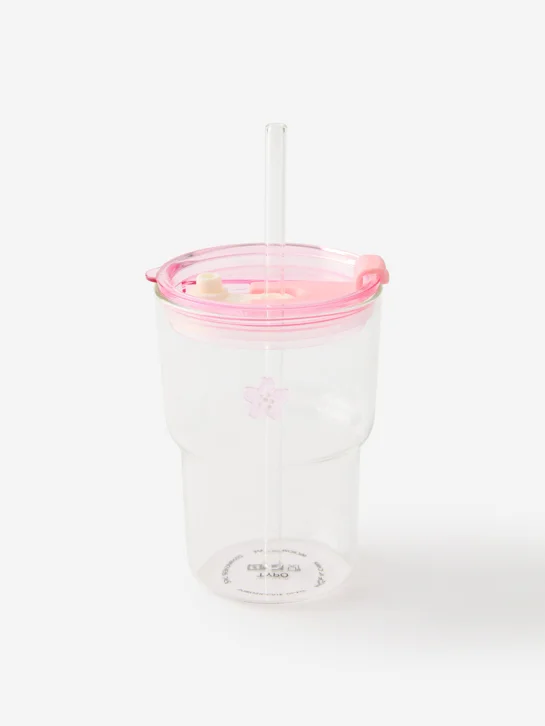 TYPO Ly Thủy Tinh Có Nắp 380ml - Love A Latte Glass Tumbler 380ml