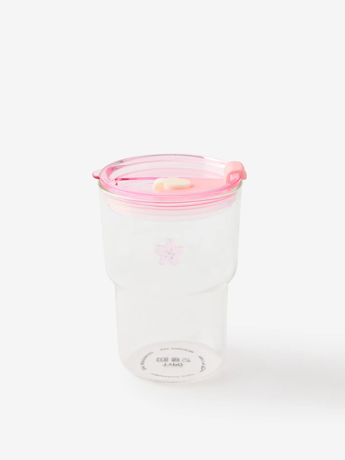 TYPO Ly Thủy Tinh Có Nắp 380ml - Love A Latte Glass Tumbler 380ml