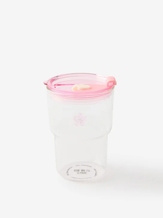 TYPO Ly Thủy Tinh Có Nắp 380ml - Love A Latte Glass Tumbler 380ml