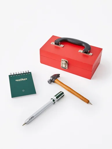 TYPO Bộ 2 Bút Bi Kiểu Kèm Sổ - Tool Box Pen Set