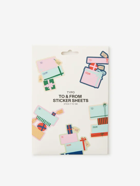 TYPO Bộ Hình Dán Sticker - To & From Sticker Sheets