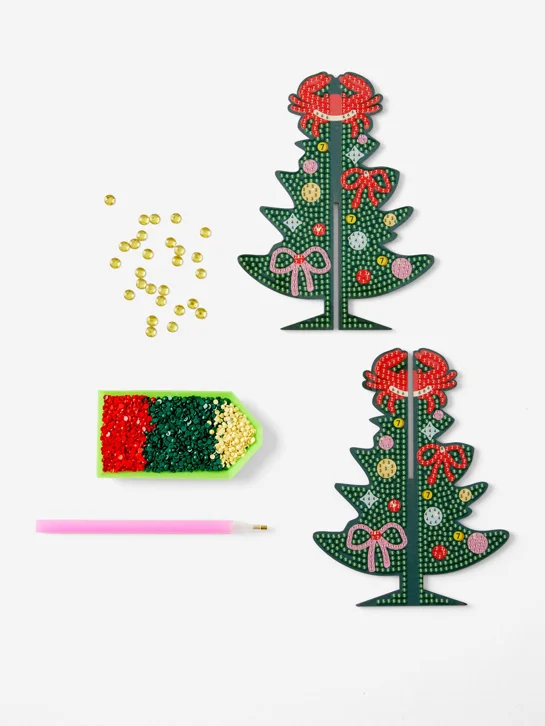 TYPO Bộ Thủ Công Trang Trí Cây Thông - Diy Gem Art Tree
