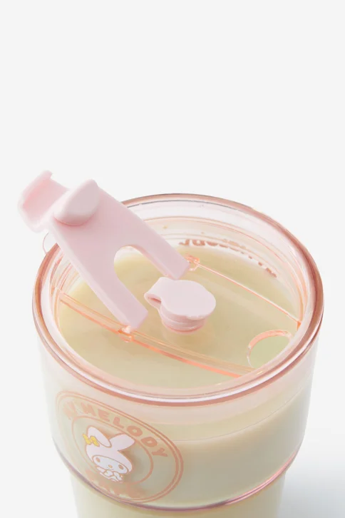 TYPO Ly Thủy Tinh Có Nắp - Collab Love A Latte Glass Tumbler