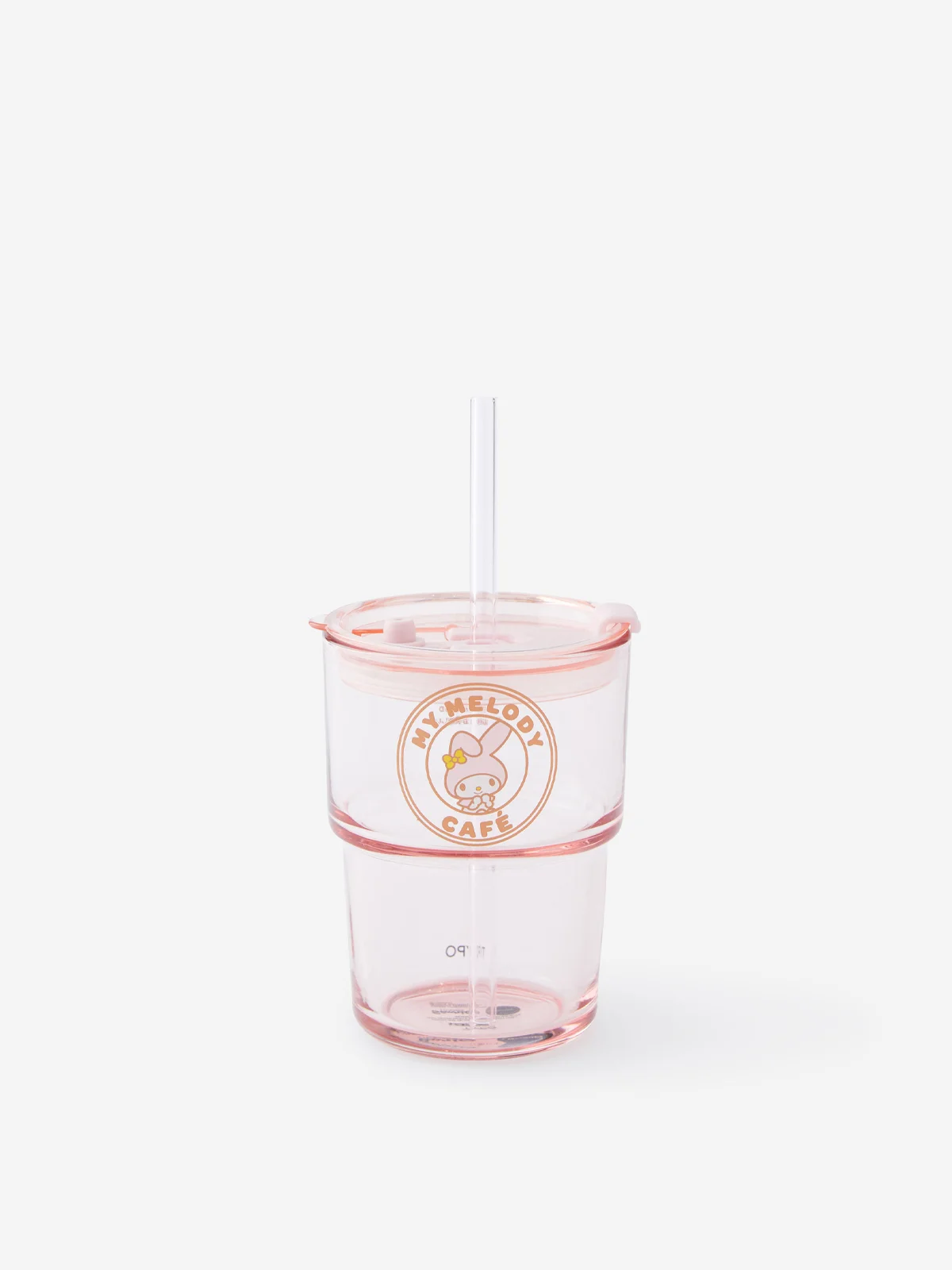 TYPO Ly Thủy Tinh Có Nắp - Collab Love A Latte Glass Tumbler