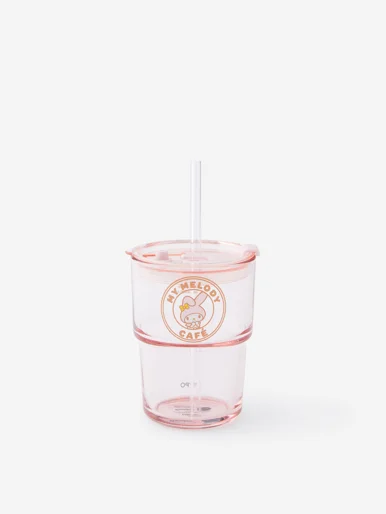TYPO Ly Thủy Tinh Có Nắp - Collab Love A Latte Glass Tumbler