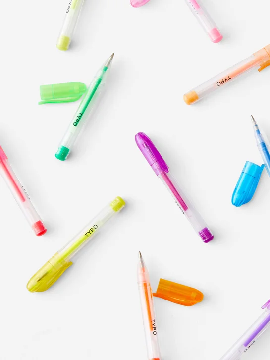 TYPO Bộ Bút Gel 10 Cây - Mini Gel Pen 10Pk