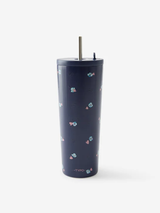 TYPO Ly Uống Nước Typo 700ml - Hidden Straw Metal Smoothie Cup 700ml