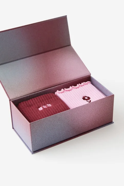 TYPO 2 Đôi Vớ Chống Trượt - 2 Pck Grip Socks