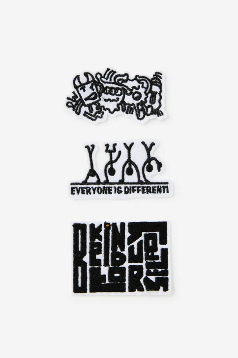 TYPO Bộ 3 Miếng Dán Nhiệt - Lcn Iron On Patches 3Pk