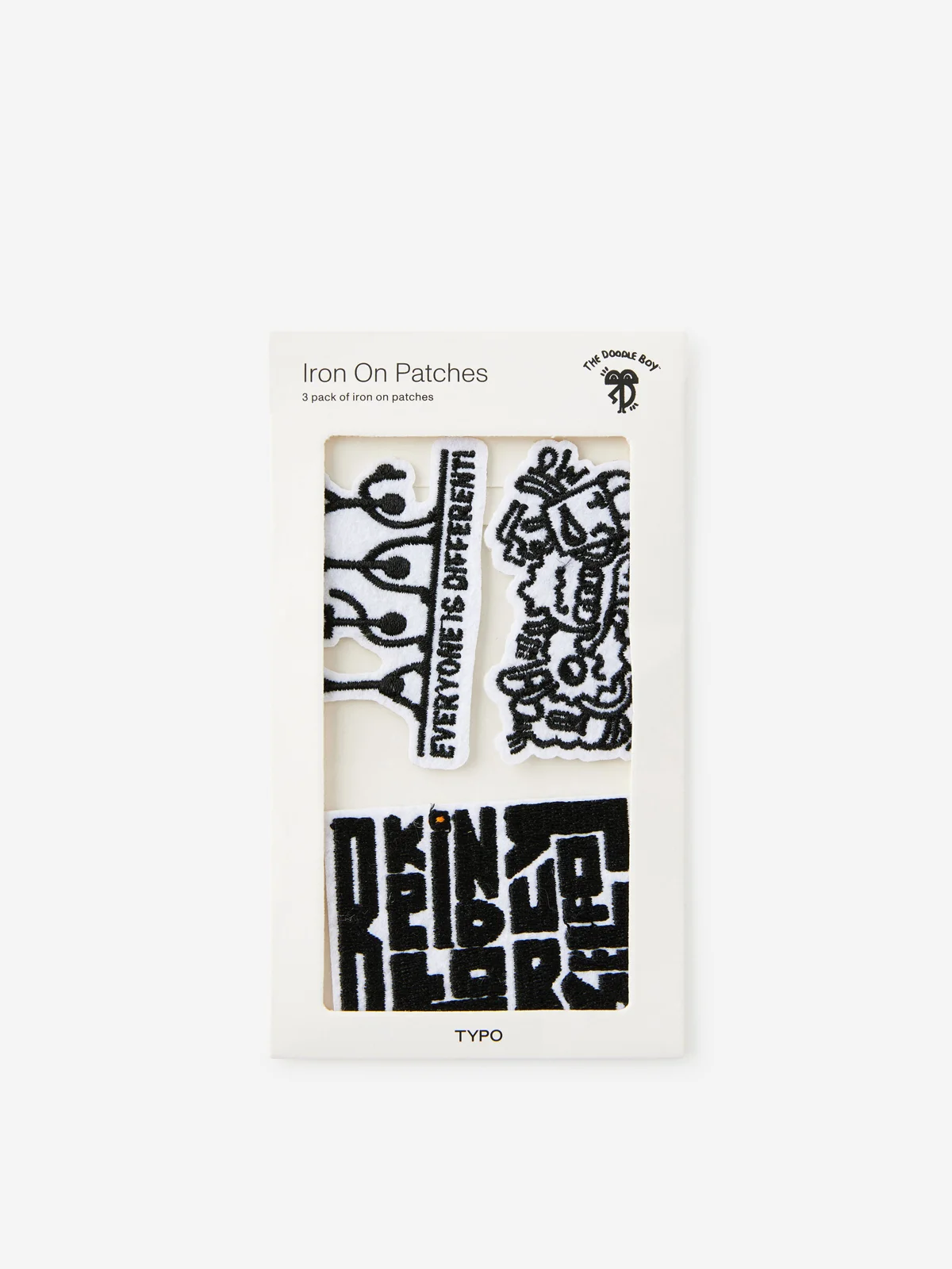 TYPO Bộ 3 Miếng Dán Nhiệt - Lcn Iron On Patches 3Pk