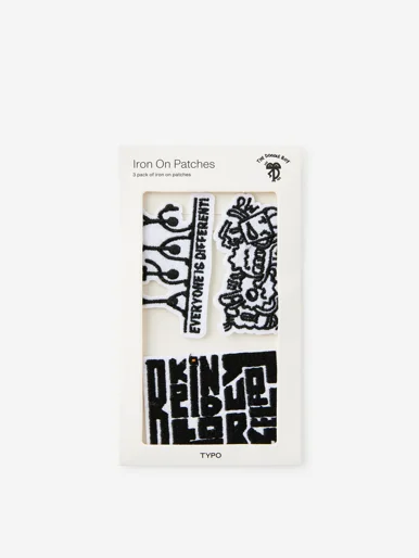 TYPO Bộ 3 Miếng Dán Nhiệt - Lcn Iron On Patches 3Pk