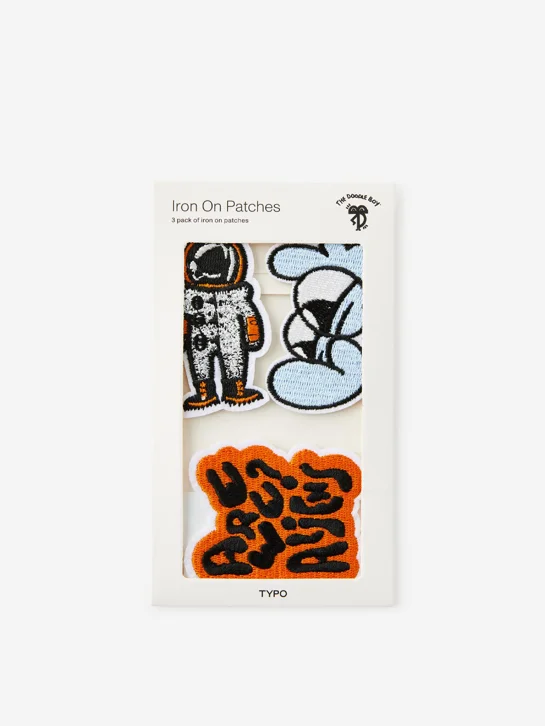 TYPO Bộ 3 Miếng Dán Nhiệt - Lcn Iron On Patches 3Pk
