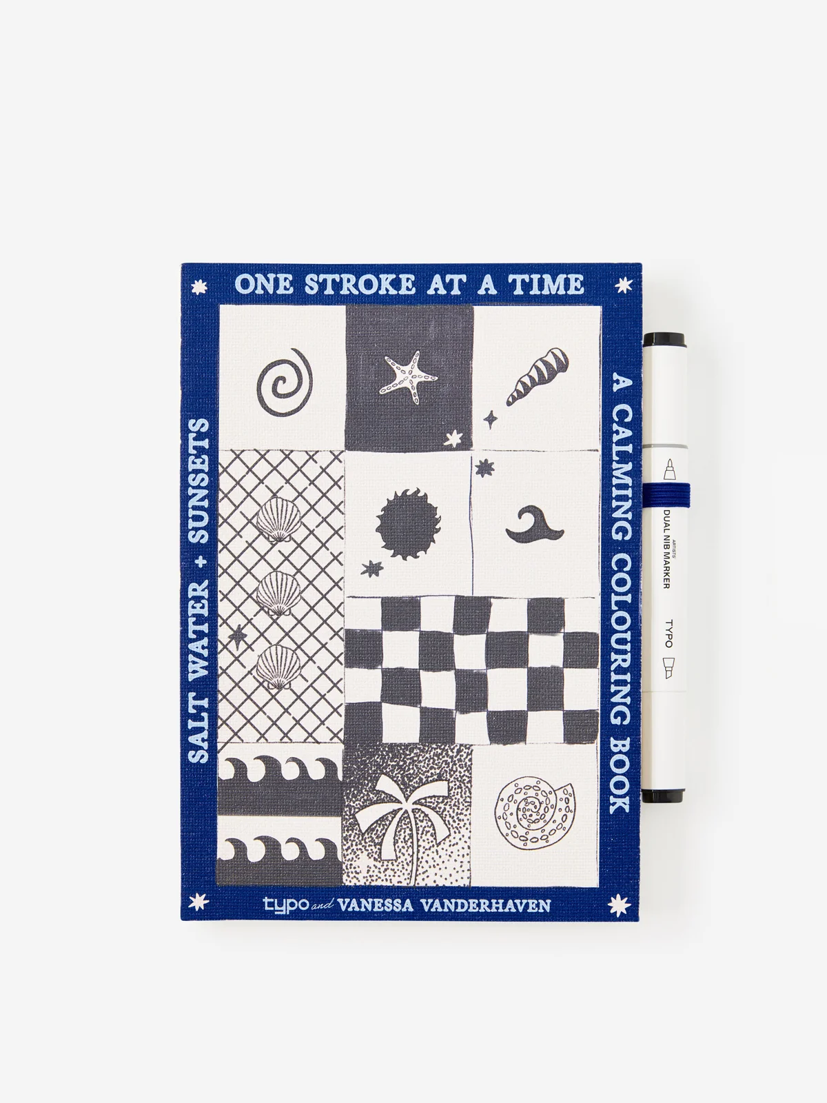 TYPO Bộ Màu Vẽ Kèm Sổ - A5 Stitch Bound Colouring Book