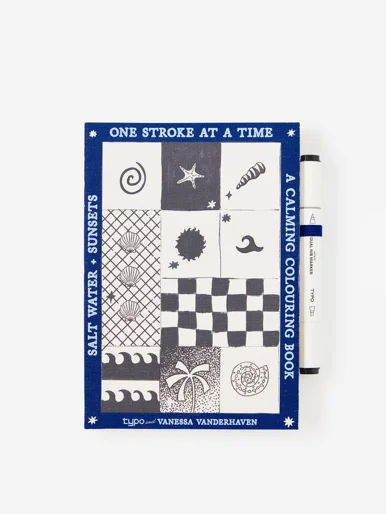TYPO Bộ Màu Vẽ Kèm Sổ - A5 Stitch Bound Colouring Book