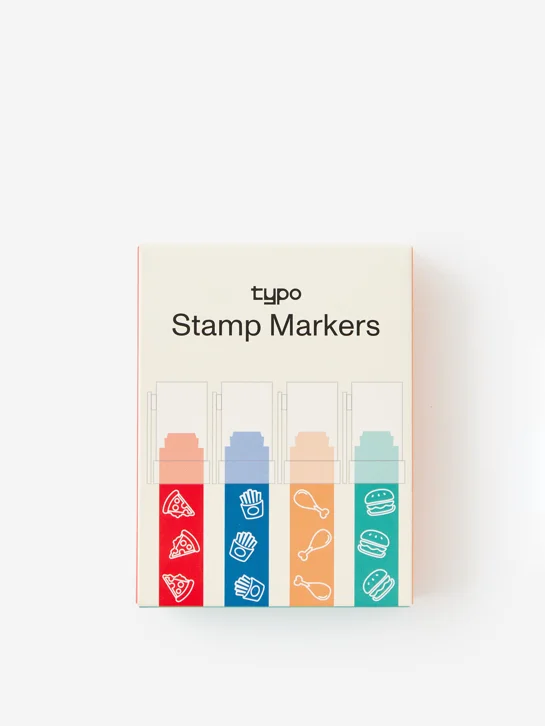 TYPO Bộ Con Dấu - Jumbo Stamper 4Pk