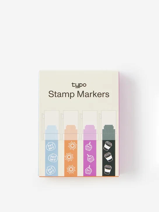TYPO Bộ Con Dấu - Jumbo Stamper 4Pk