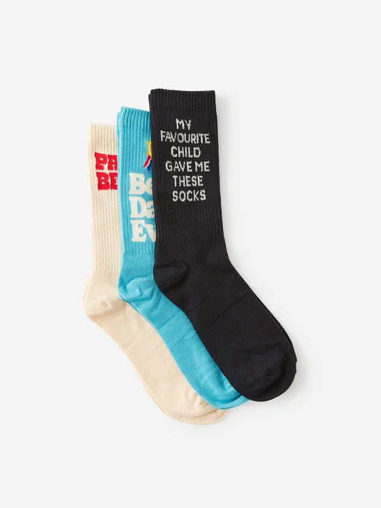 TYPO Bộ 3 Vớ Ngắn - 3Pck Of Socks Fathers Day