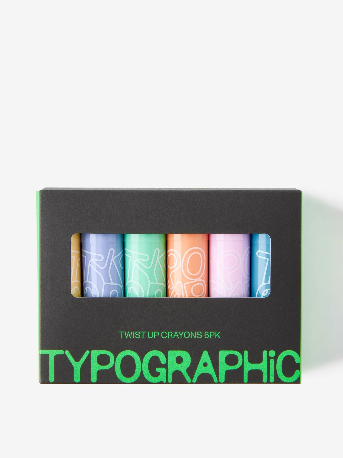 TYPO Bộ 6 Cây Bút Sáp Màu - Artists Twist Crayons 6Pk