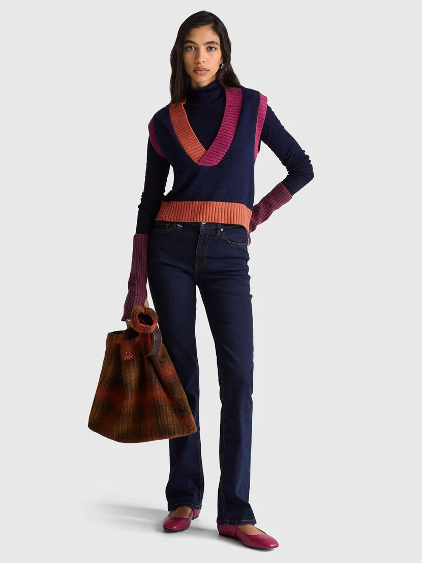 UNITED COLORS OF BENETTON Áo Gile Nữ Women Waistcoat