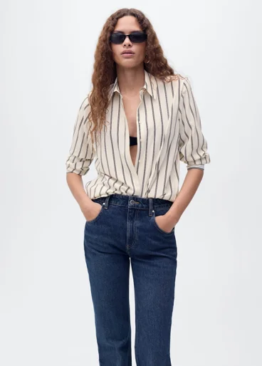 MANGO Áo Sơ Mi Nữ Basic