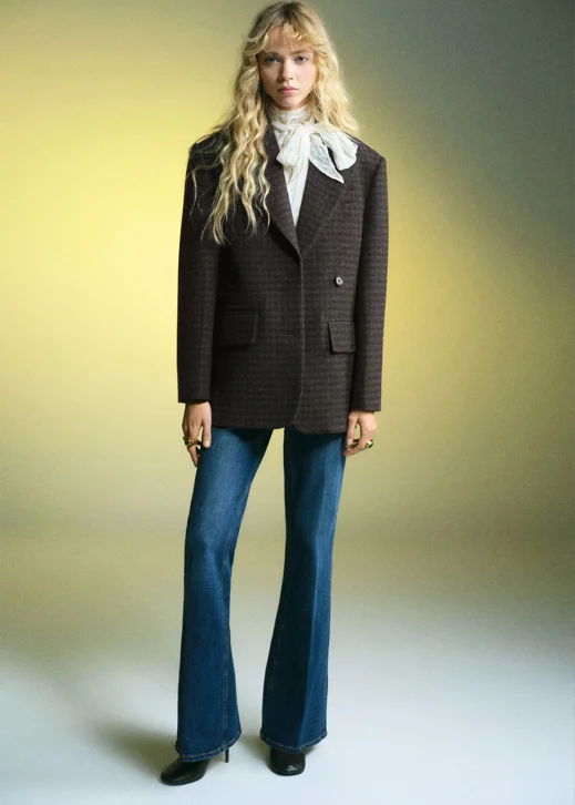 MANGO Áo Blazer Nữ Shibuya