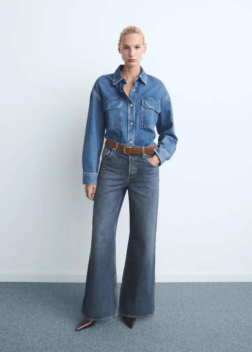 MANGO Quần Jeans Nữ Seattle