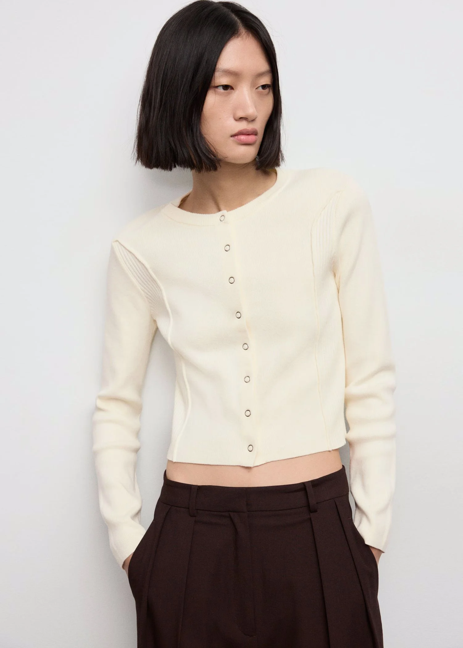MANGO Áo Khoác Len Nữ Karen