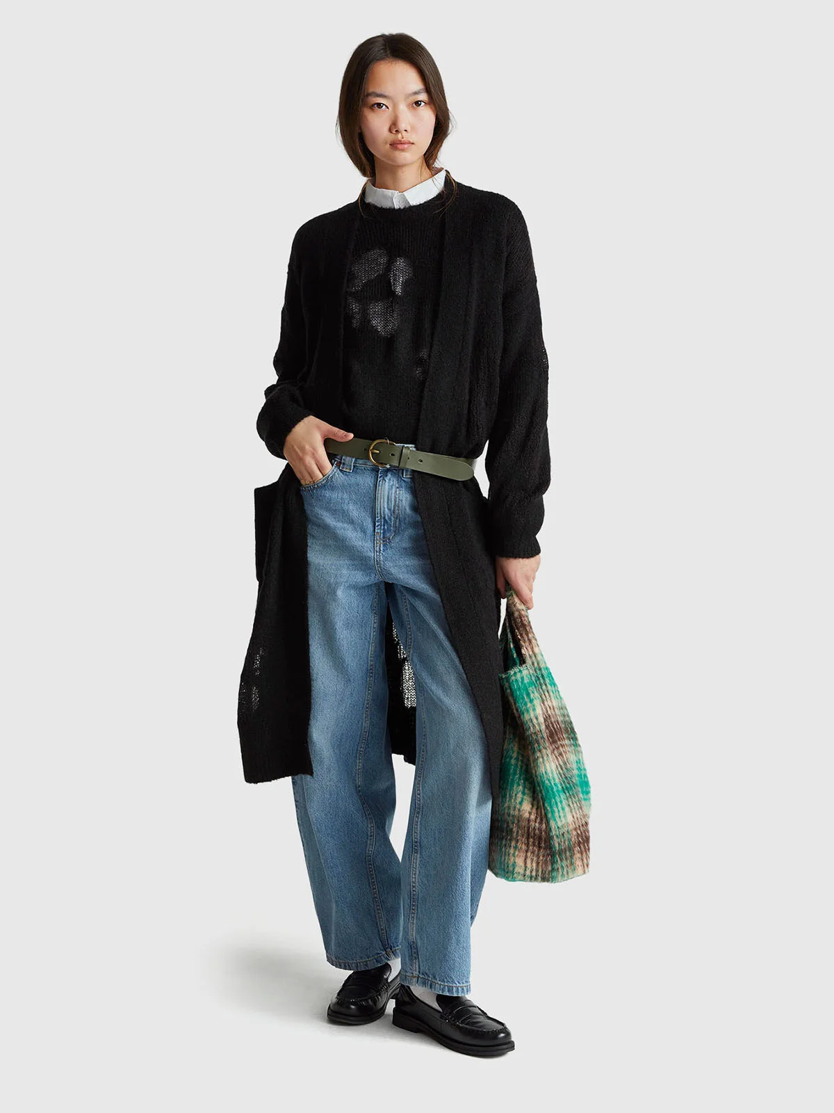 UNITED COLORS OF BENETTON Áo Len Dài Tay Nữ Women Sweater