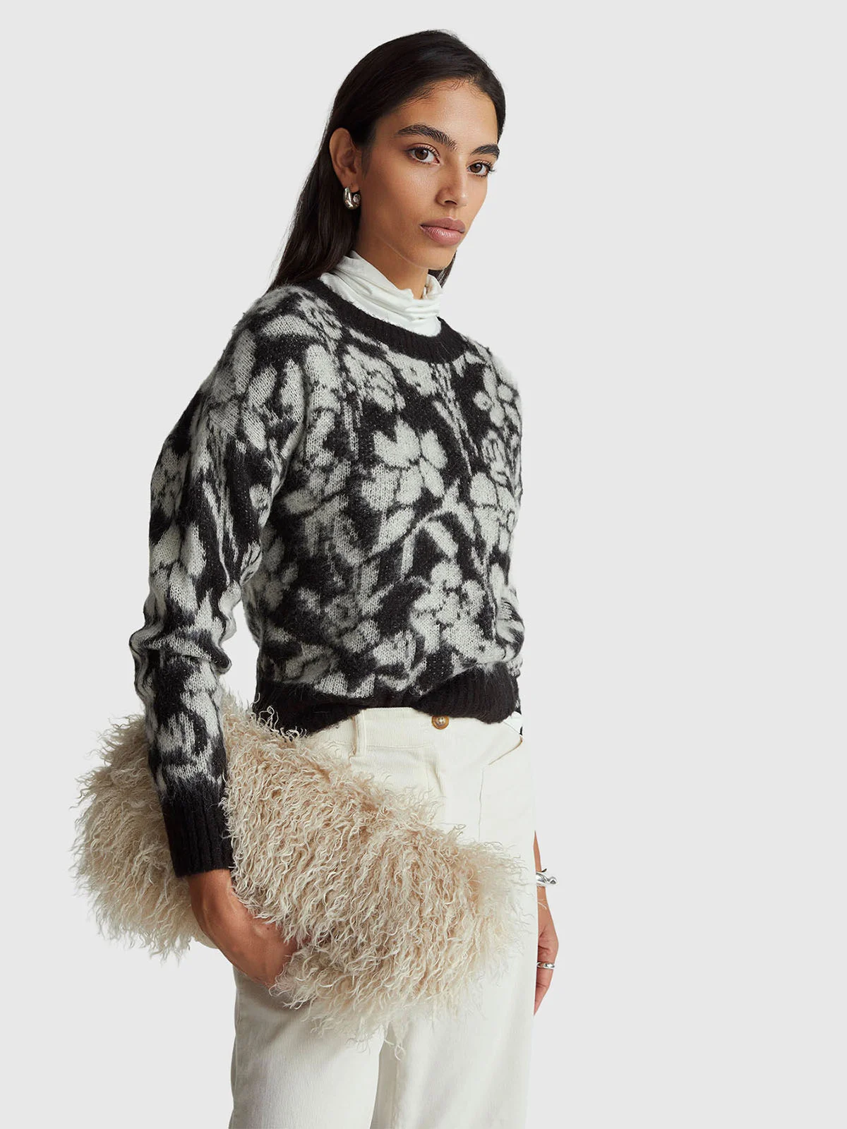 UNITED COLORS OF BENETTON Áo Len Dài Tay Nữ Women Sweater