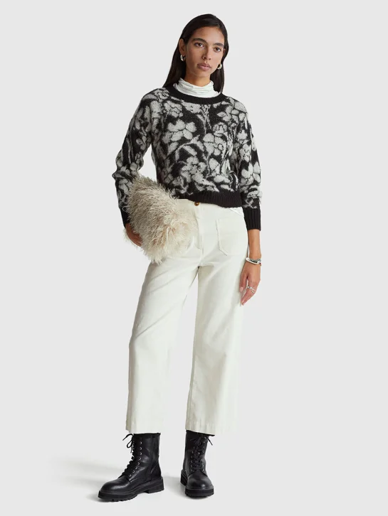 UNITED COLORS OF BENETTON Áo Len Dài Tay Nữ Women Sweater