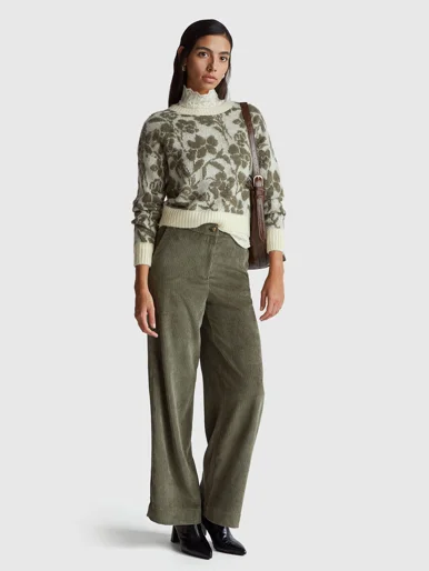 UNITED COLORS OF BENETTON Áo Len Dài Tay Nữ Women Sweater